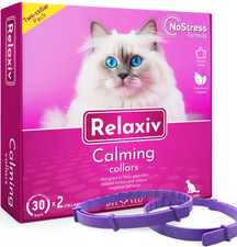 Cat Calming Collars 2025 - Cat Collar Infused with Synthetic Pheromones Blue 2pc