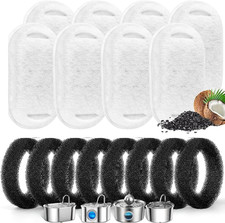 Cat Water Fountain Filters,8Pcs Cat Fountain Filters,8 Sponges Multi-Layer Filtr