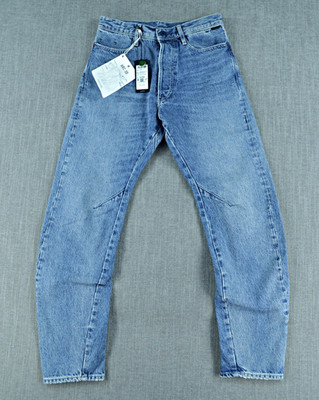 G-Star Raw Jeans Men's 27x30 Sun Faded Blue Arc 3D Button Fly Guard Denim NWT