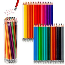 Pre-sharpened Colored Pencils with Erasers, Erasable Color Pencils, Drawing P...