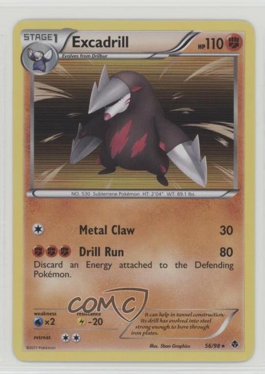 Excadrill Pokémon Black & White: Emerging Powers #56