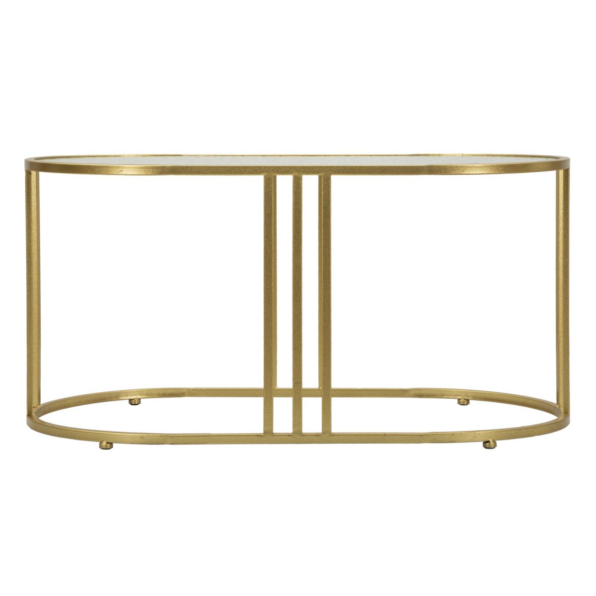 Table basse ovale Antalia 90cm pour optimiser la luminosité des petits salons