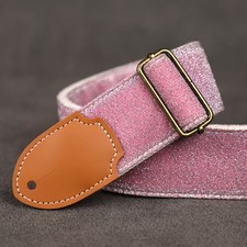 New Guitar Strap W1.97in L57.1in Adjustable Leather Buckle Thickened Fabric Gift