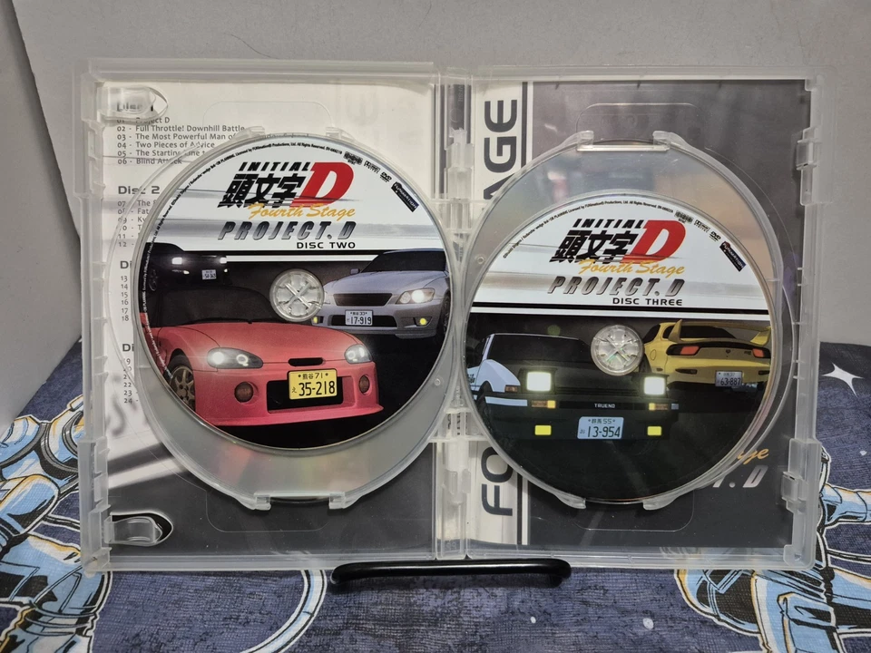 Official Initial D Fourth Stage 4th complete Funimation DVD S.A.V.E edition OOP - Image 4 of 4