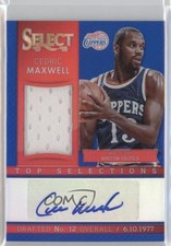 2013-14 Select Top Selections Jersey Blue Prizm 49/49 Cedric Maxwell #2 Auto 2x0