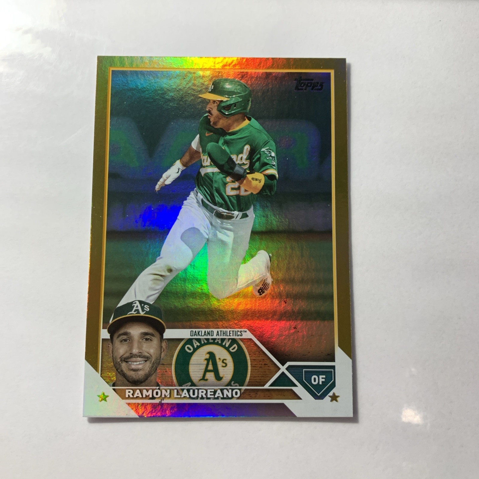 2023 Topps Series 1 - Shea Langeliers - #127 Gold Foil Rainbow  ATHLETICS RC