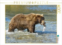 Calvendo Puzzle BraunbäR Mit Lachs 2000 Teile Puzzle Quer | 2000 Teile Lege-Größ