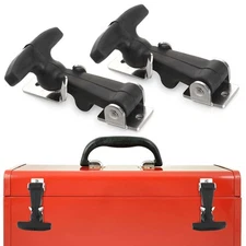 2/4Set Rubber Flexible T-Handle Hasp Draw Latch For Tool Box RV Cooler Golf Cart