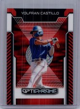Yolfran Castillo 2025 Leaf Optichrome Baseball 1/1 Pre Production Proof