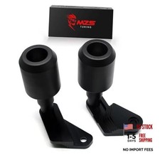 Motorcycle Frame Sliders, Falling Crash Protector Guards No Cut Kits Black