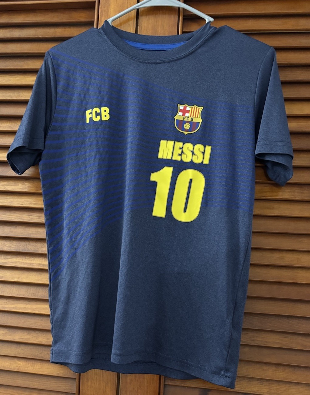 FCB Barcelona Messi #10 Official Merchandise Soccer Jersey Size Youth XL