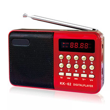 Mini Digital FM Radio Portable LCD Speaker USB SD TF Card Mp3 Speaker Player