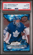 VEINI VEHVILAINEN 2021-22 UPPER DECK ICE #166 TORONTO #/399 PSA 10 💎 💎 💎 