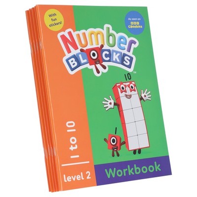 Numberblocks and Alphablocks (Orange: Level 2) 6 Workbooks Set - Ages 3-5 - PB