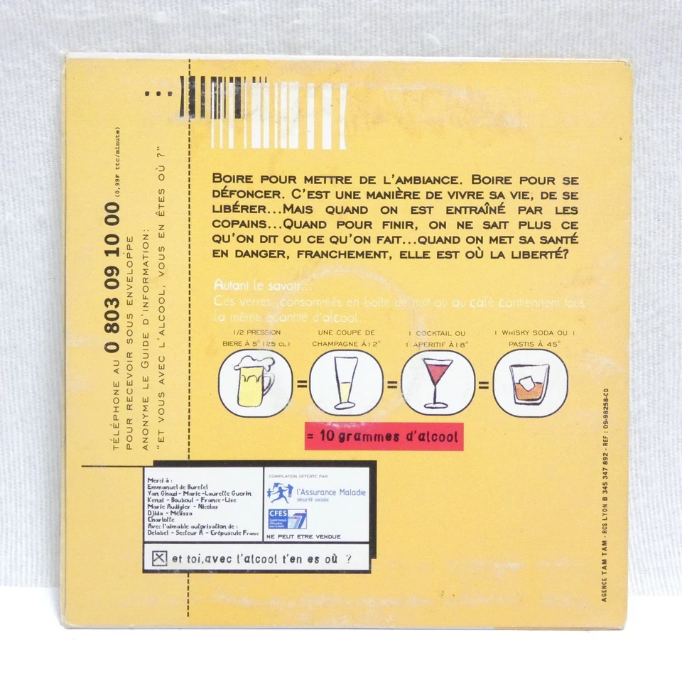 CD PROMO NEG'MARRONS Prodige Namor MC JANIK GROUPES RAP FRANCAIS RAPPENT ALCOOL - Photo 4/4