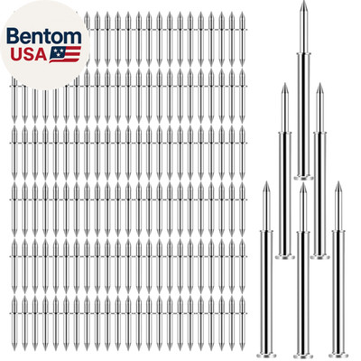 600 Pcs Hardware Nails Double-Headed Skirting Nails with 6 Sleeve Tools - Invisi