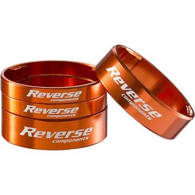 Reverse Ultralight Headset Spacer Set, Set/4, Orange 1-1/8''
