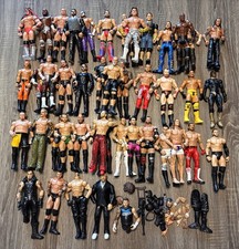 Lote De 39 Figuras De Lucha Mattel WWE Básicas y Elite Lote Con Accesorios Y Forraje