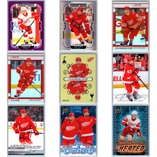 TEAM LOT - DETROIT RED WINGS HOCKEY 9 Cards NHL Purple /49 Shine Rainbow Finnie
