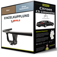 Starre AnhäNgerkupplung für Citroen C5 Limousine 08-17 III Typ RD Imiola Hak-Pol