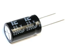 4pcs Illinois Capacitor CKH 2200uf 25v 105C Radial Electrolytic (IC) 