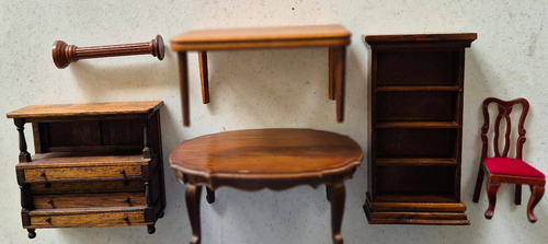 LOT Miniature Dollhouse Furniture 1:12 scale, Sonia Messer, StromBecker, etc.