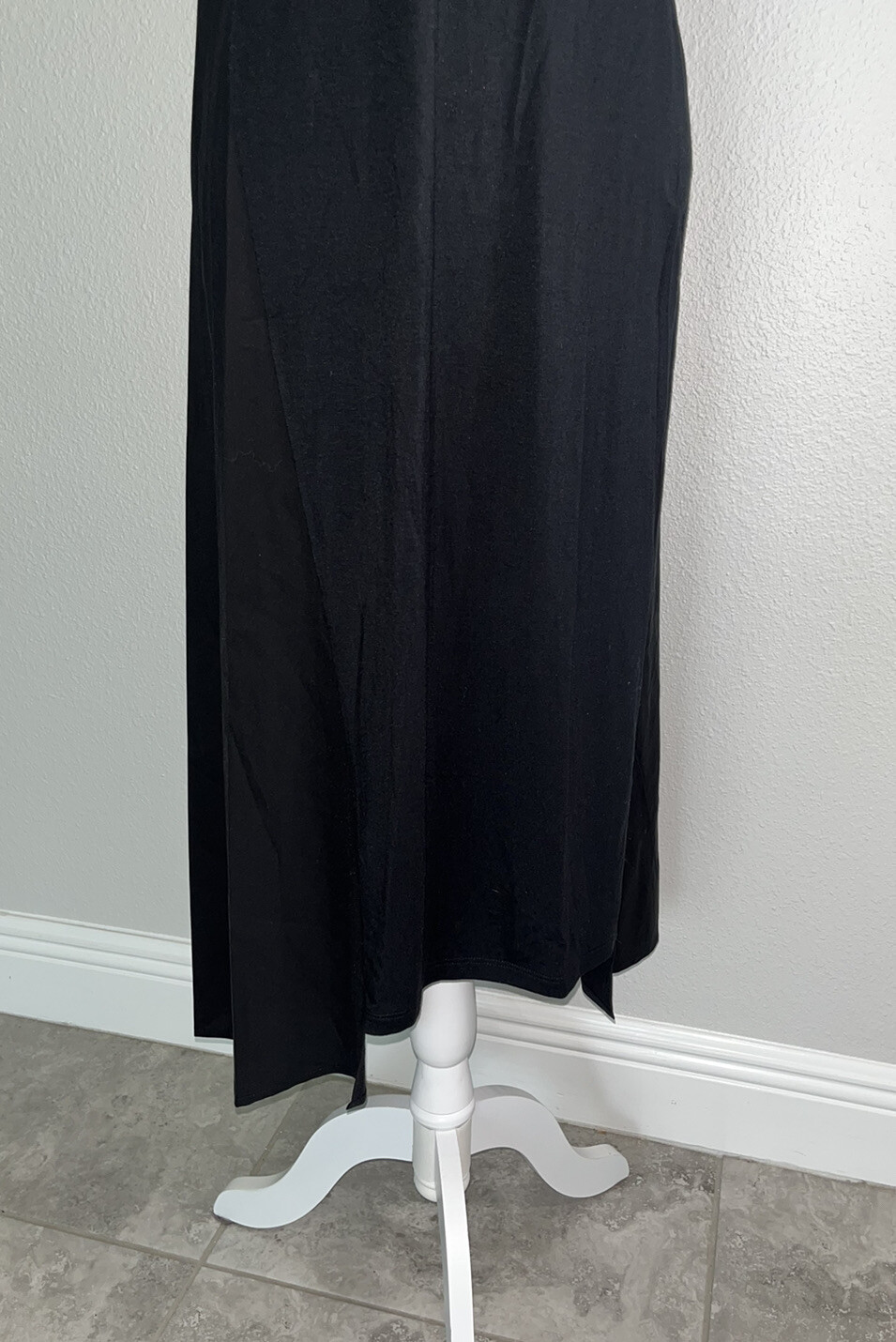 Comfy USA Black Stretch Jersey Modal Spandex Maxi… - image 9