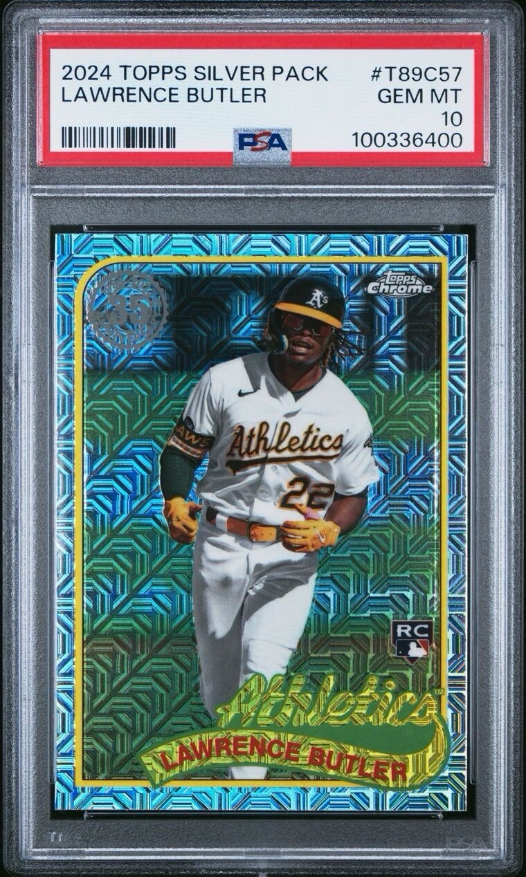2024 Topps '89 Topps Silver Pack Chrome #T89C-57 Lawrence Butler RC PSA 10