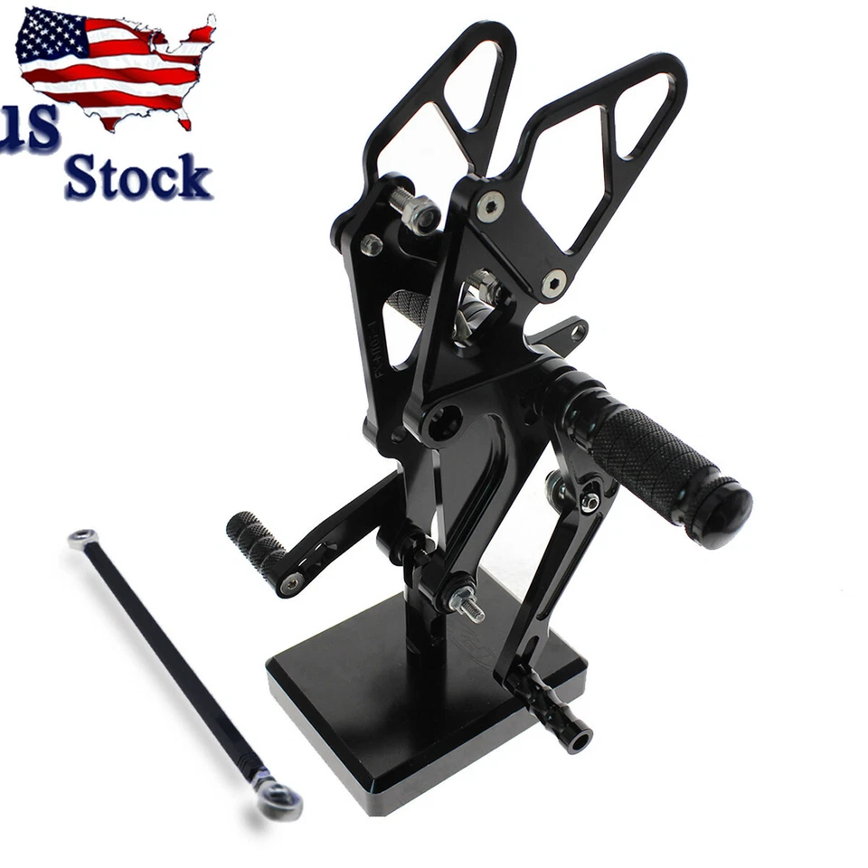 US FXCNC reposapiés estriberas clavija trasera para Kawasaki Ninja ZX6R ZX636 2005-2009 Foto 2 de 4