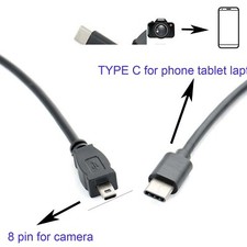 USB-C OTG CABLE FOR KONICA Minolta DiMage A200 E323 E500 x50 x60 Z10 220 z3 z5