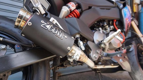 kawasaki z125 zoom exhaust