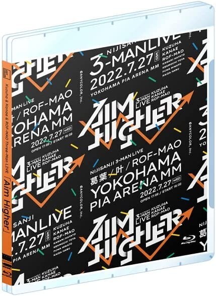 BD 未開封 Kuzuha&amp;Kanae&amp;ROF-MAO/Three-Man LIVE「Ami Higher」特装版【I1529-007】025 Blu-ray] Kuzuha & Kanae & Rof-Mao Three-Man Live “Aim Higher