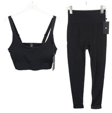 VITALITY The Nova 2 In 1 Set Women's LARGE Black Stretch Seamless Bra  Leggings