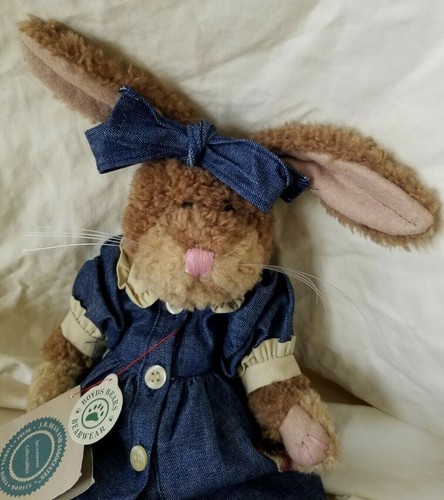 Boyds Bears LUCILLE BUNNY Rabbit Denim Dress Lord & Taylor NEW w/Tag - Picture 4 of 7