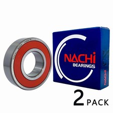 2PCS NACHI 6006 2NSE DEEP GROOVE BALL BEARING, RUBBER SEALED 30x55x13mm 6006-2RS