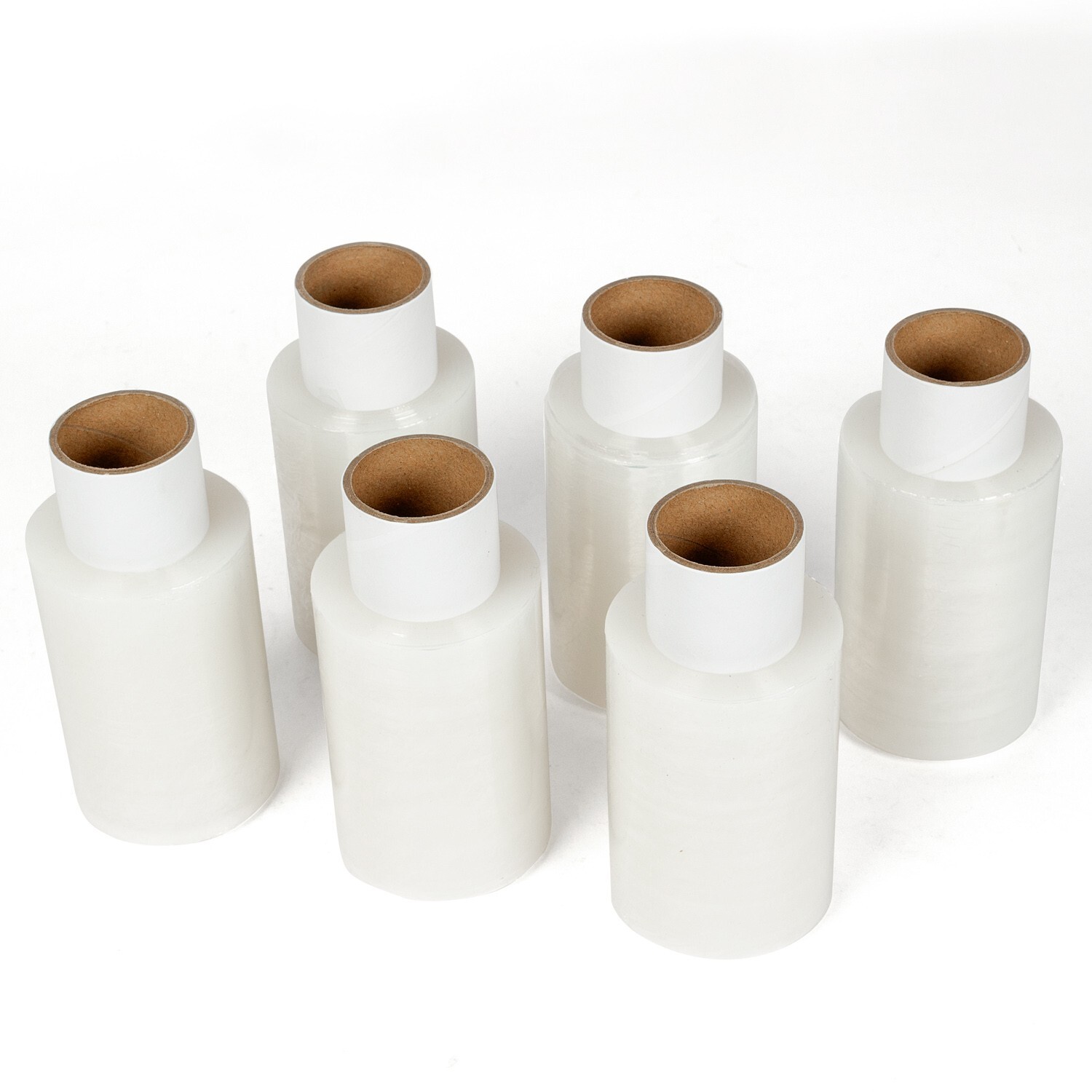 6 Rolls 100mm x 150m Clear Mini Hand Pallet Cling Stretch Wrap Shrink Film