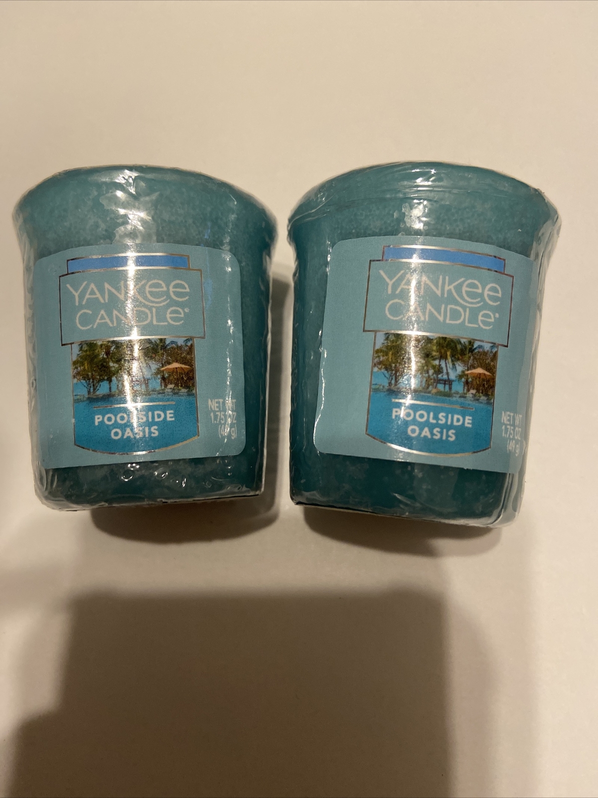 2 Yankee Candle 1.75 oz Sm Votive Scented Mini Candle Poolside Oasis eBay