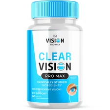 Clear Vision Pro Max Support Healthy Vision & Enhance Eye Function 60 Capsules