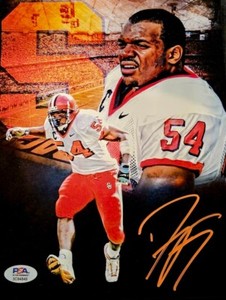 DWIGHT FREENEY Signed Autograph Auto 8X10 Photo HOF 24 Colts PSA SYRACUSE