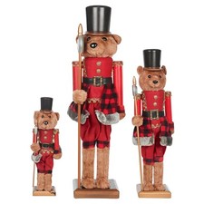 Christmas Bear Nutcracker Soldier Keepsake Classic Xmas Ornament Luxury Figurine