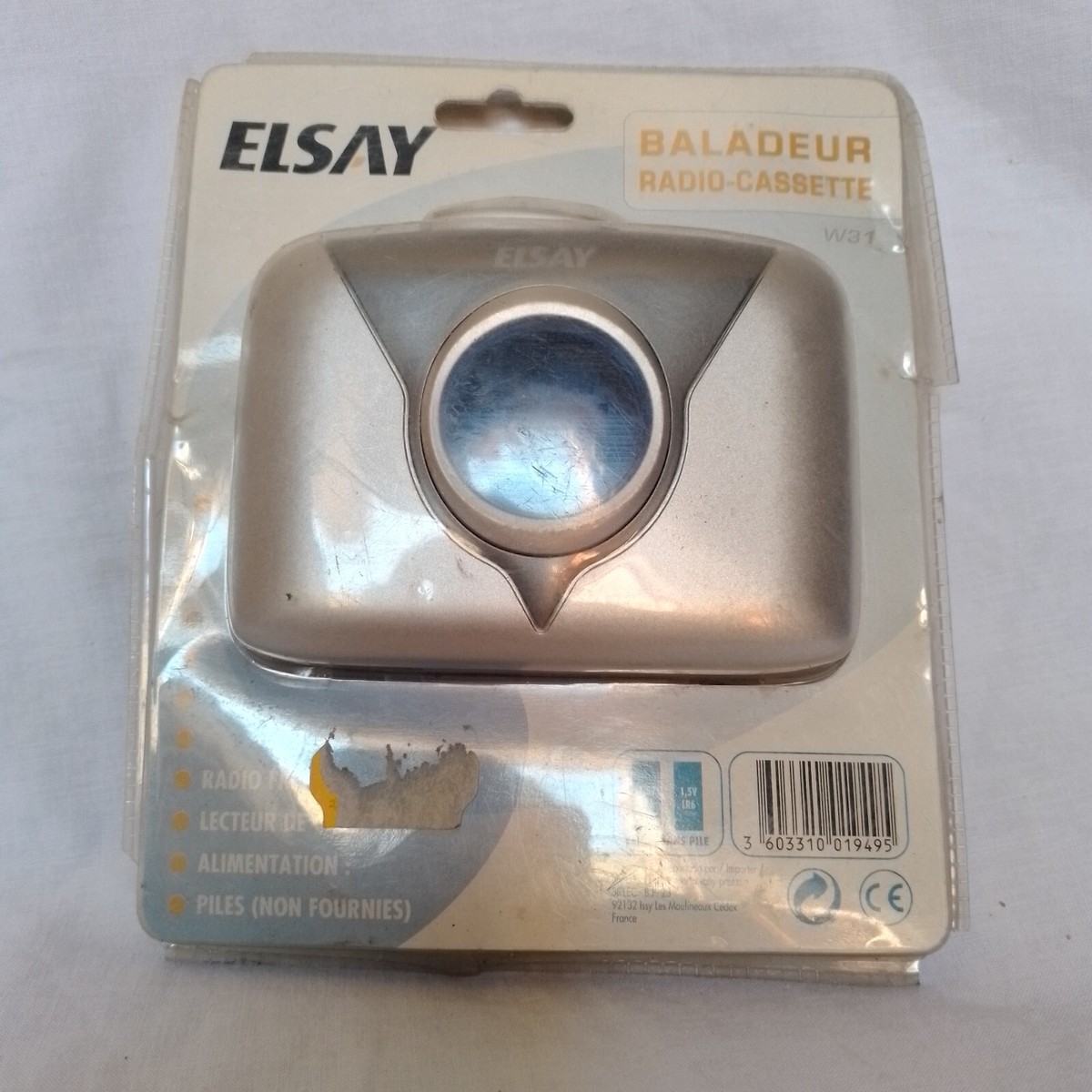 Walkman Elsay W31 Radiocassette Tape Player Baladeur With