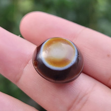 Lukmik Perla di agata tibetana occhio di capra