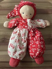 SIGIKID Stoffpuppe Wichtel Zipfelmütze rot/weiß ca 33 cm RARITÄT Top