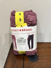 BNWT Lucky Brand 2pk Straight Leg women's PJ Lounge/PJ Pants, Size S, Pick color