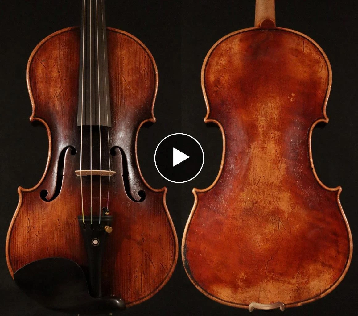 Vintage Violin &#034;Stradivarius 1729&#034; Trade Era Old Fiddle |