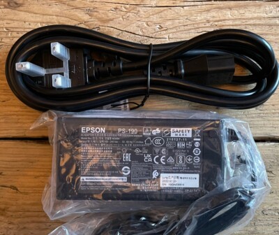 NEU Epson PS-190 Netzteil für Bondrucker. 24V 2,1A + UK Netzkabel
