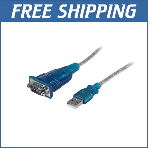 Portable 1-Port USB to Serial RS232 DB9 Adapter Cable for IT Professionals