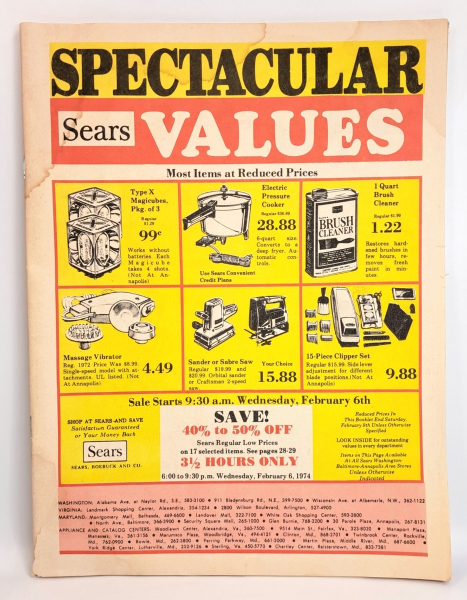 VTG 1974 SEARS ROEBUCK & CO. 