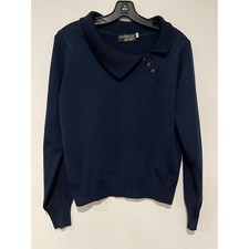 Vintage 60's Givenchy Sport shawl collar knitted tennis sweater size 40