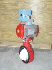 Bray 91-1272-21321-532 Pneumatic Actuator w/ Bray 8" Butterfly Valve Nylon disc